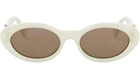 FF Diamonds Green Oval Sunglasses