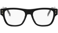 CD DiamondO 10I Shiny Black Squared Eyeglasses
