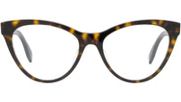 Lettering Havana Cat Eye Eyeglasses