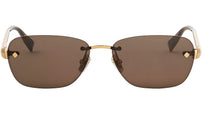 Tubogas Gold Oval Sunglasses