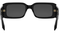 Serpenti Forever Black Rectangular Sunglasses