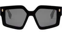 Fendi Roma Black Geometric Sunglasses