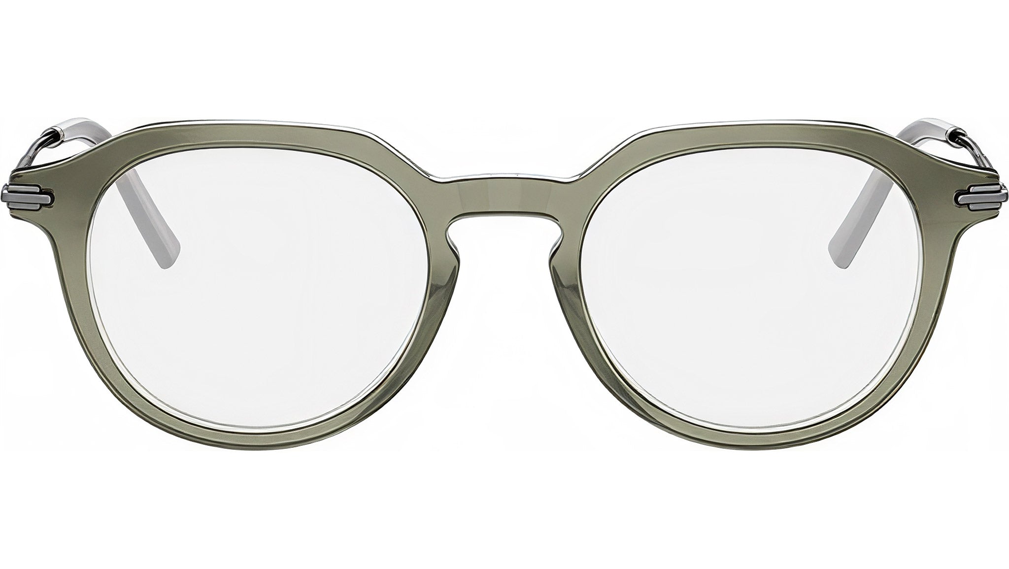 DiorBlackSuitO R10I Havana Round Eyeglasses