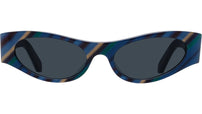 Signature Blue Geometric Sunglasses
