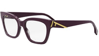Fendi First Purple Square Eyeglasses