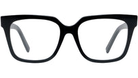 4G Black Square Eyeglasses