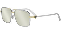 CD Diamond 9U Silver Pilot Sunglasses
