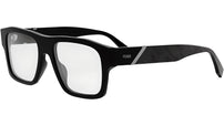 Fendi Diagonal Black Pilot Eyeglasses