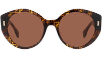 Fendi First Havana Round Sunglasses