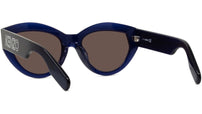 Youthful Energy Blue Oval Sunglasses