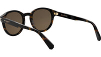 B.zero1 Dark Havana Round Sunglasses