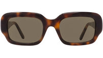 Slim Tortoise Rectangular Sunglasses