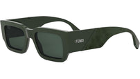 Fendi Diagonal Green Square Sunglasses