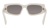 B.zero1 White Rectangular Sunglasses