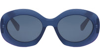 Triomphe Blue Round Sunglasses