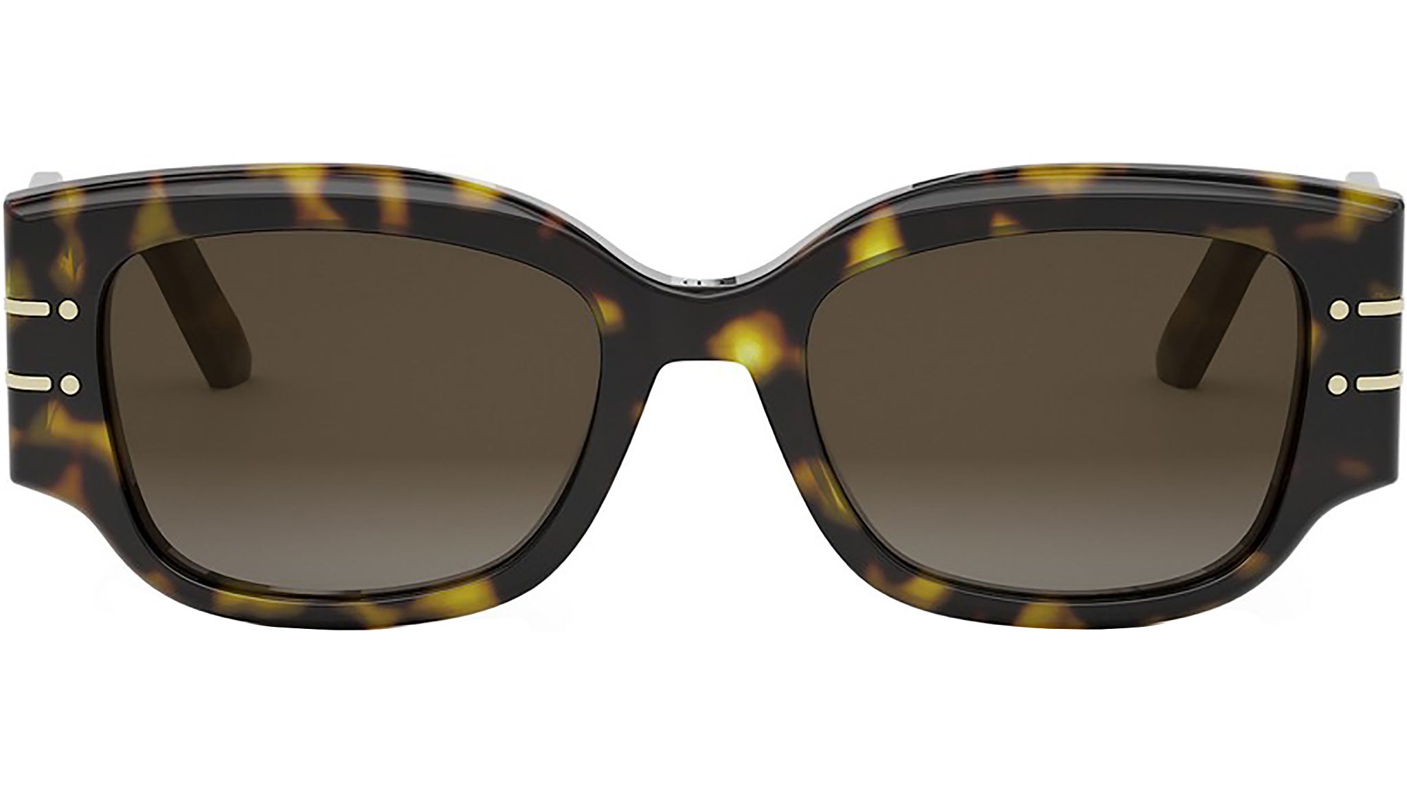 DiorSignature 13I Shiny Havana Geometric Sunglasses