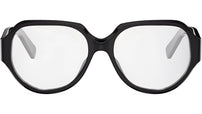 Triomphe Black Geometric Eyeglasses