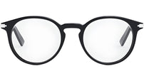 DiorBlackSuitO R6I Black Round Eyeglasses