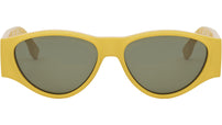 FF Squared Yellow Oval Sunglasses