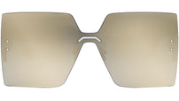 DiorClub M5U Palladium Mask Sunglasses