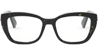 B.zero1 Black Geometric Eyeglasses
