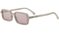 Fendi Selleria Beige Rectangular Sunglasses