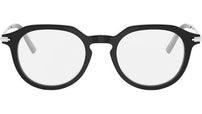 DiorBlackSuitO R10I Black Round Eyeglasses