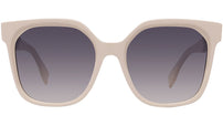 Lettering Pink Square Sunglasses