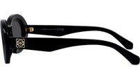 Anagram Black Oval Sunglasses