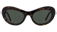 Pearl Havana Oval Sunglasses