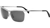 Metal Silver Geometric Sunglasses