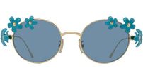 Signature Gold Oval Sunglasses