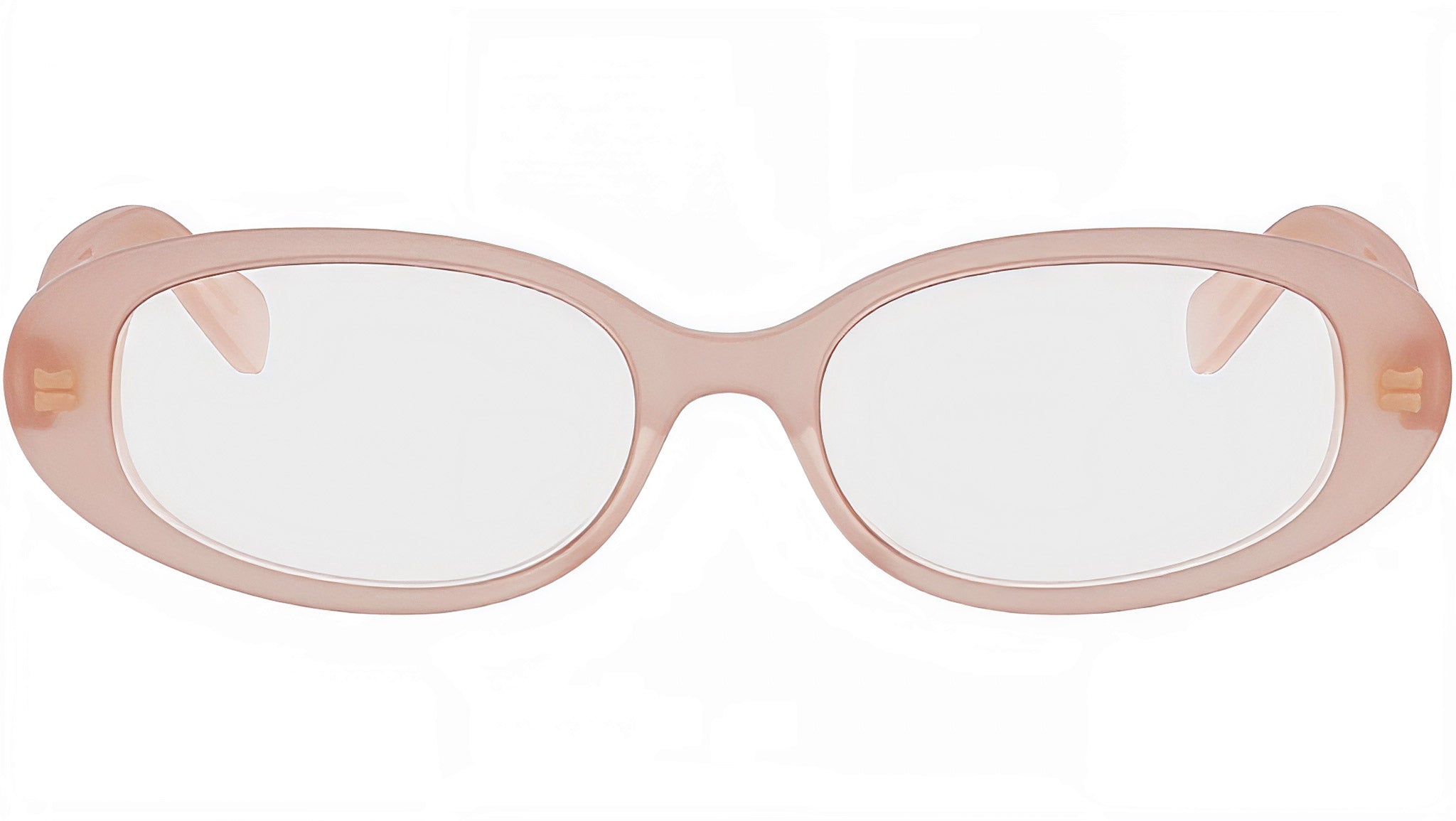 Triomphe Mini Orange Oval Sunglasses