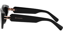 B.zero1 Shiny Black Oval Sunglasses