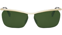Metal Yellow Geometric Sunglasses