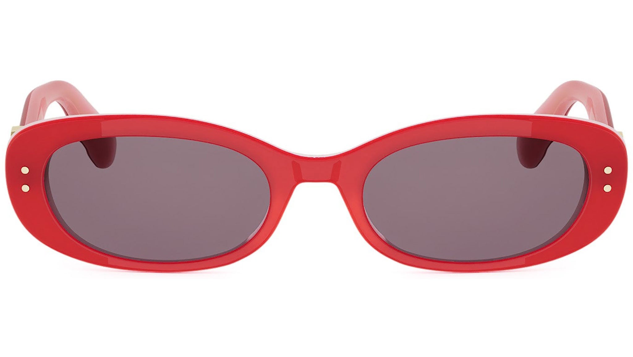 Dior Oblique B1I Red Oval Sunglasses