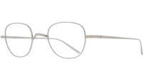 Titanium Silver Round Eyeglasses