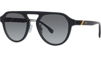 Fendi Diagonal Black Pilot Sunglasses