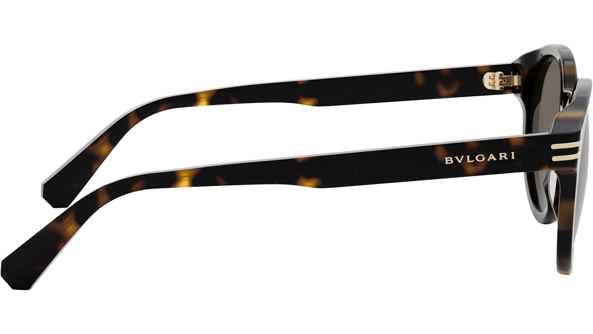 B.zero1 Dark Havana Round Sunglasses