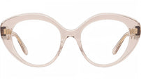 Curvy Brown Cat Eye Eyeglasses