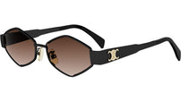 Triomphe Black Geometric Sunglasses