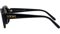Slim Black Geometric Sunglasses