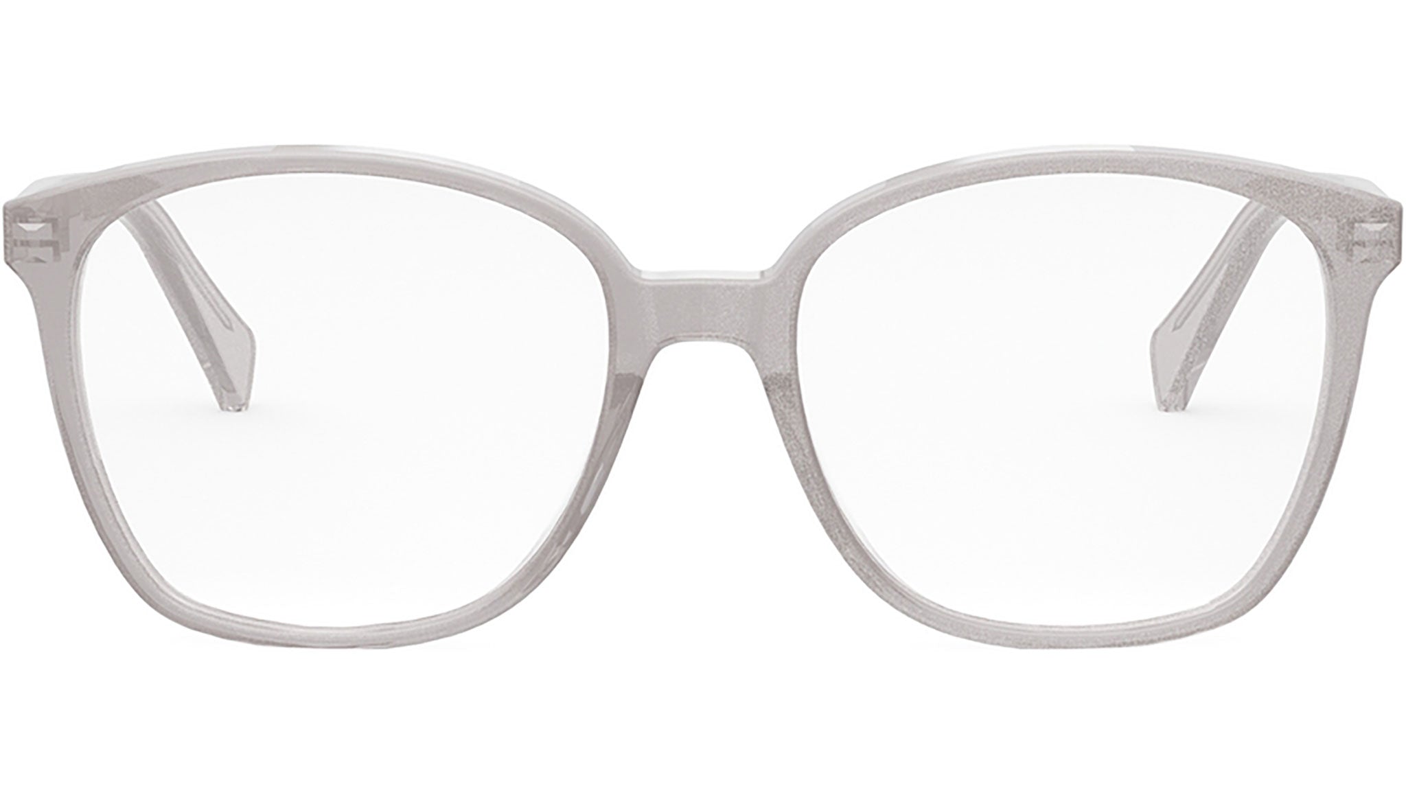 CELINE Thin Milky Grey Glitter Geometric Eyeglasses