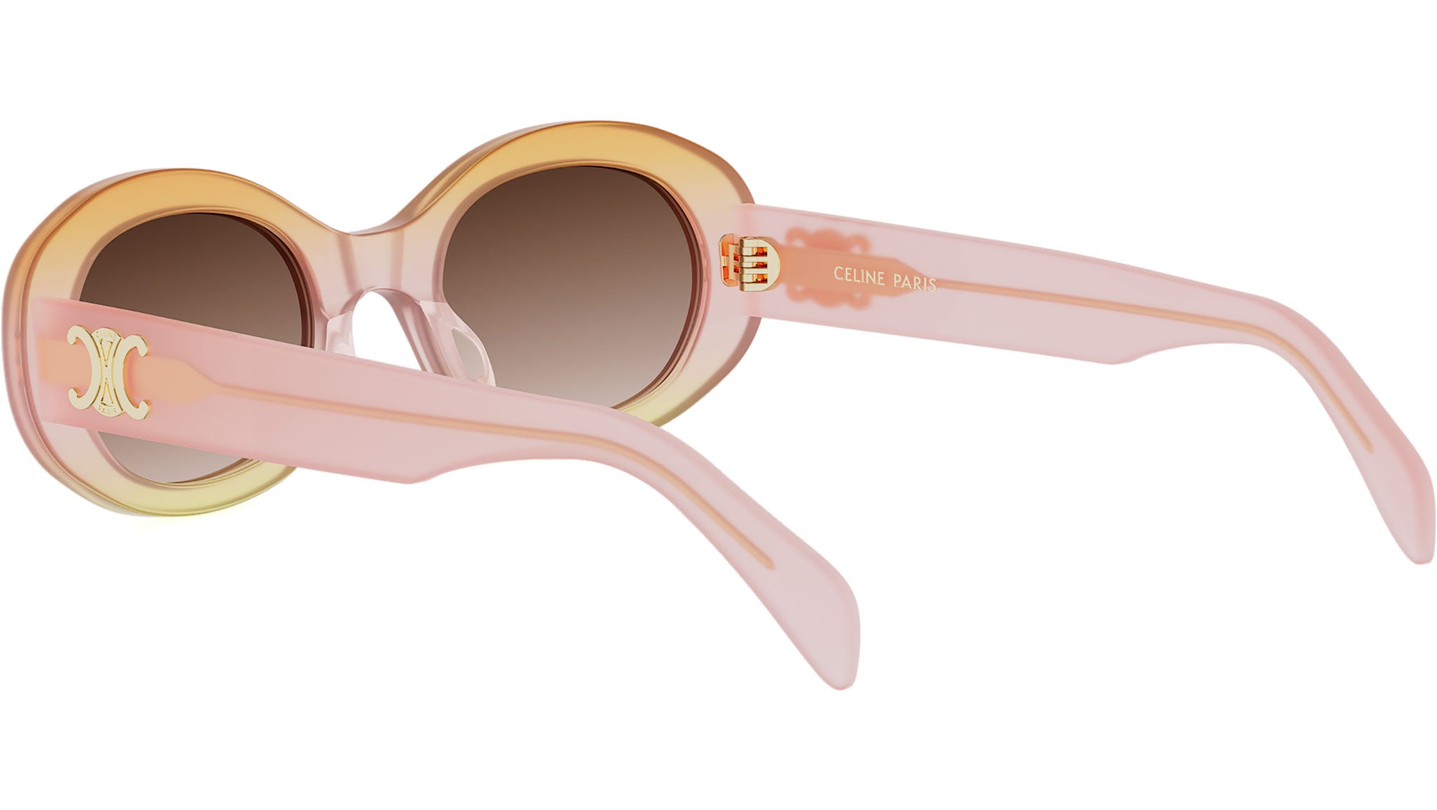 Triomphe Pink Oval Sunglasses