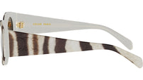 Triomphe Stamp Brown Round Sunglasses