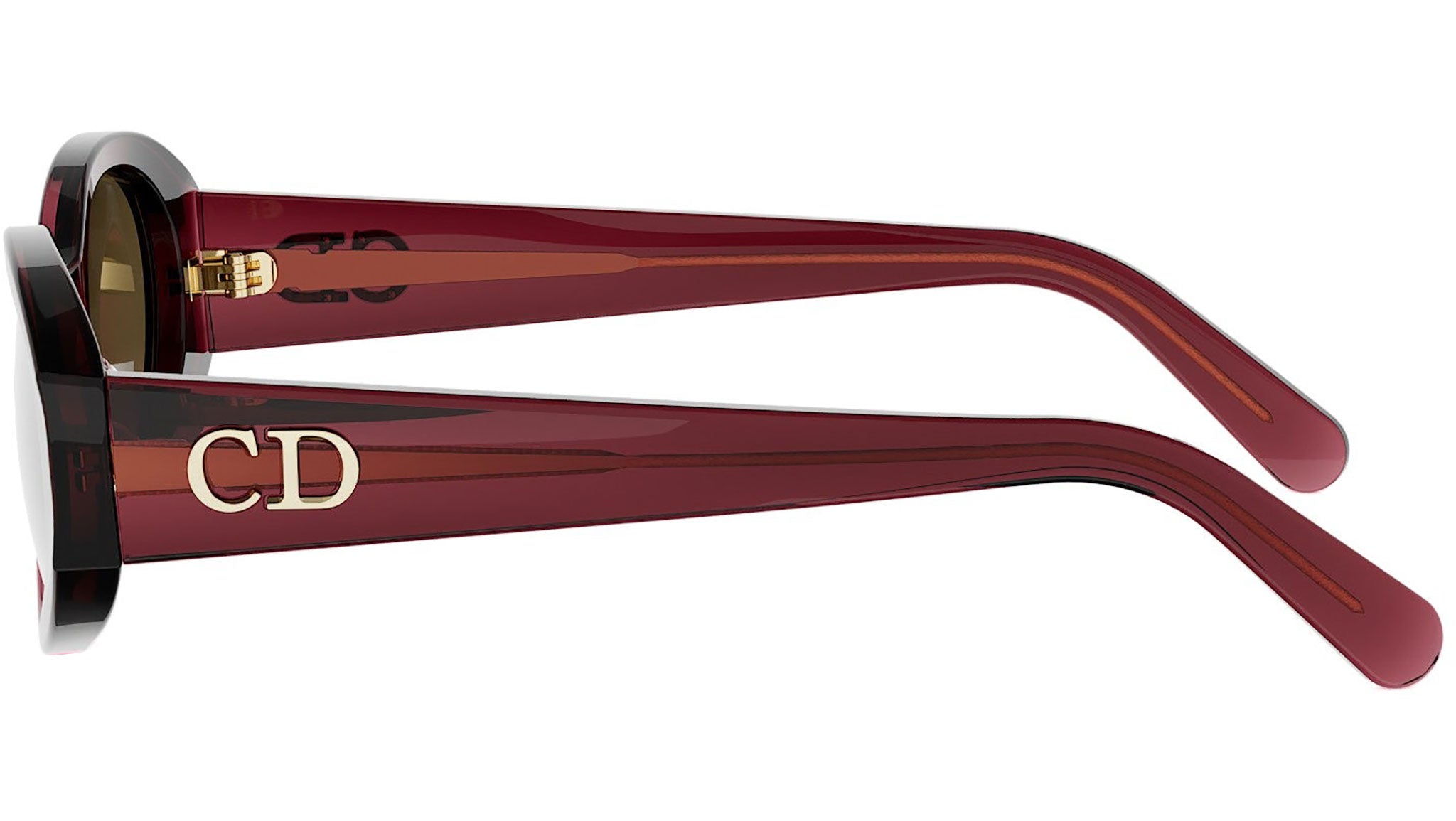 DiorGlow B3I Purple Oval Sunglasses