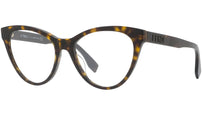 Lettering Havana Cat Eye Eyeglasses