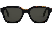 Fendi Bilayer Black Square Sunglasses