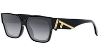 Fendi First Black Rectangular Sunglasses