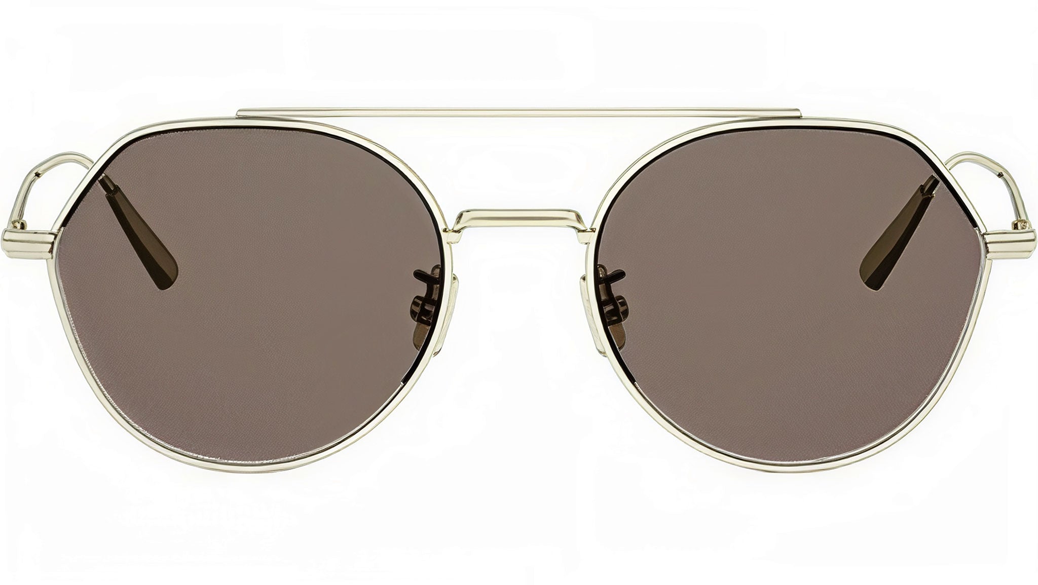 DiorBlackSuit R6U Gold Geometric Sunglasses